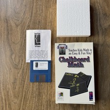 Chalkboard Math PC Game InnerVision Windows 3.1 Vintage Kids Math Software CIB picture