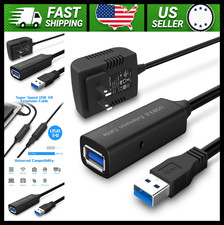 RSHTECH USB 3.0 Active Extension Cable 50ft with Power Adapter picture