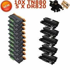 10PK TN880 5PK DR820 Set Cartridge DCP-L5650DN HL-L6400DW MFC-L5800DW US STOCK picture