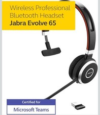 Jabra Evolve 65 SE MS Stereo- Bluetooth Headset with Noise-Cancelling Microphone picture