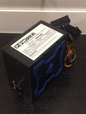 Brand NEW--Powork 650w-MAX BLUE 12cm Fan ATX Power Supply 20+4Pin SATA & PCIe picture