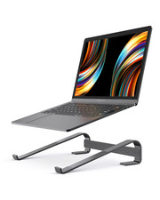 Aluminum Alloy Laptop Stand - Ergonomic, Ventilated, Portable, and Versatile picture