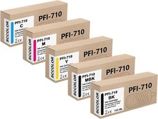 [5 Pack] Canon PFI-710 Pigment Ink Tank Bundle Replacement imagePROGRAF picture