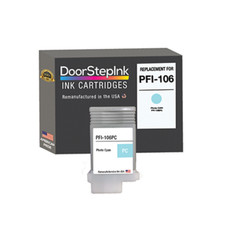 DoorStepInk Compatible Ink Cartridges For Canon PFI-106 Photo Cyan 130ml-USA picture