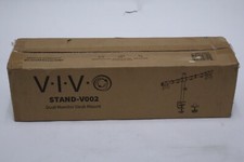 VIVO Stand-V002 Black Dual Monitor Desk Mount Adjustable , Fits Screens picture