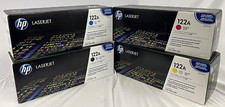 NEW HP 122A (Q3960A,Q3961A,Q3962A,Q3963A) Black, Yellow, Magenta, Cyan: LOT OF 4 picture