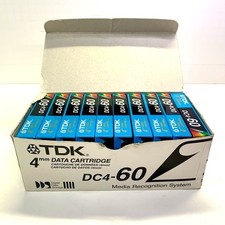 New Sealed 10 Pack TDK DC4-60 4mm Data Cartridge Digital Data Storage picture