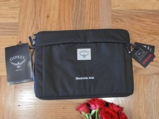 Osprey Arcane 13” Laptop Sleeve NWT Gray  Embroidered 