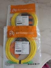2xBeyondtech PureOptics Optical Fiber Patch Cable 10meter/32.8 ft Sc To Sc picture