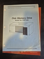 Vtg 1982 Texas Instruments Disk Memory Drive Manual Model PHP1250 Computer picture