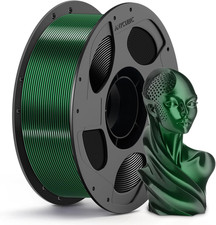 Silk Pla Filament Dual Color, 1KG, Black Green picture