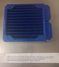 Danger Den  Xtreme 120mm 45 mm Thick Radiator 133 x 160 x 45mm G1/4 Blue OB picture
