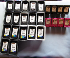 17 Empty Virgin Original Genuine Canon Ink Jet Cartridge 275XL 276XL & 8 HP 63XL picture
