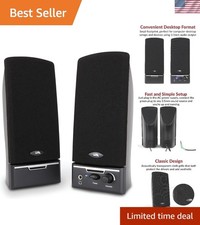 Space-Saving CA-2014 Computer Speakers with Built-In Microphone & Easy Setup picture