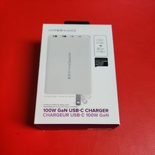Hyper Juice Power Adapter GaN Charger 100W USB-C & A 4 Ports HJ-GAN100 NIB picture