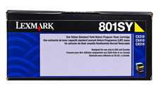 Original Lexmark 801SY 80C1SYO Yellow Standard Yield Return Program Toner Cartri picture