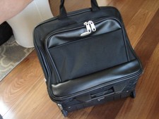 Samsonite Black Rolling Business Briefcase Carry On Luggage Laptop Travel Bag picture