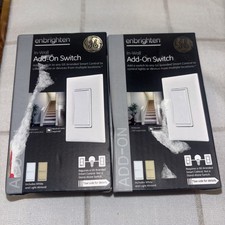 GE Enbrighten ADD-ON Switches Lot Of 2 ZW2004  Smart Control  Zigbee, Z-Wave NOB picture