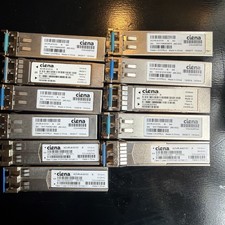 Lot Of 11x Ciena XCVR-A10Y31 SFP Transceiver 100M/1GIG LC Connector 10 KM Used picture