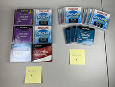 Lot 25 Mini DVD-R DVD-RW DVD+RW Sony & Maxell Discs NEW Camcorder Handycam READ picture