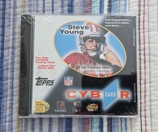 Topps CybrCard Cyber Card CD ROM Steve Young NFL PC Windows 3.1 95 Macintosh New picture