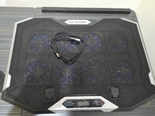 ICE COOREL Gaming Laptop Cooling Pad with 8 Cooling Fans, Laptop Fan Cooler Pad picture