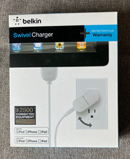 NEW Belkin Swivel Charger + Cable for iPHONE, iPAD, iPOD 10W, 4ft 1.2m 10 Watts picture