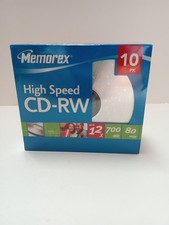 Memorex High Speed NEW Sealed 10 PK CD-RW 12X/700MB/80MIN picture