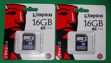 (Lot of 2)NEW Kingston Technology 16GB SD Card SD4/16GB picture
