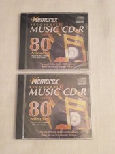 Memorex Recordable Music CD-R 80 Min Blank Media Qty Of 2 New Sealed  picture