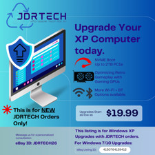 Upgrade Listing for JDRTECH Orders with Windows XP Systems Modern Case PCs picture