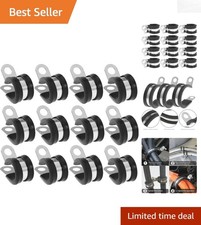 Durable Insulated Metal Cable Clamps - 12 PCS Assortment Kit for Versatile Use picture