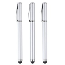 3pcs Ballpoint Pen with Stylus Tip 2 in 1 Ink Pen & Fine Point Rubber Stylus ... picture