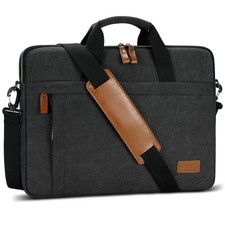 ESTARER Laptop Bag 17-17.3 Inch, Computer Bags Dark Grey-canvas picture