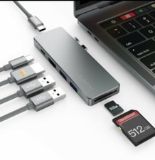 dodocool Alluminum Alloy 7 in 2 Multiport Hib With DUAL USB-C Connection picture