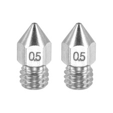 MK8 Nozzles 0.5mm 3D Printer Extruder Nozzle for 1.75mm Filament Pack of 2 picture