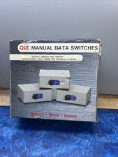 Vintage PC QVS CA260-3 DB25F ABC Manual Data Switch Parallel & Serial picture