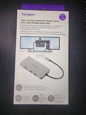 Targus DSU200TT 100W USB-C 4K Dual Monitor Travel Dock BRAND NEW picture