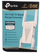 TP-Link RE815XE AXE5400 Tri-Band Wi-Fi 6E OneMesh Range Extender Signal Booster picture