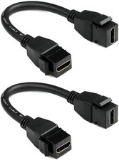 HDMI Keystone Coupler 4K 2Pack, HDMI Keystone Jack Inserts Female to Female picture