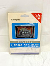 Targus 4-Port w/ AC Adapter, USB 3.0, ACH119US- *NEW* picture