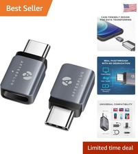 USB-C Extender 2-Pack: 80Gbps Data, 8K Video & Case-Friendly Design picture