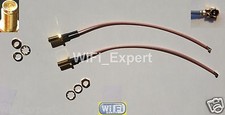2 x 6 Inch Mini PCI IPX U.FL to RP-SMA Antenna WiFi Pigtail RG178 Cable RF USA picture