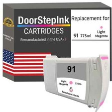 DoorStepInk Compatible Ink Cartridges For HP 91 Light Magenta C9468A-USA picture