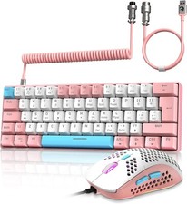 ZIYOU LANG T60 Wired Mechanical Gaming Keyboard and Mouse Combo Mini Portable picture