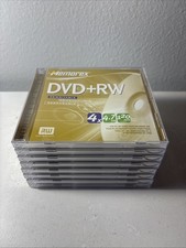 Memorex DVD+RW 4x 4.7 GB 120 Min Recordable Rewritable Storage Disc Lot Of 8 picture