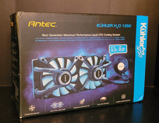 Antec KUHLER H2O 1250 Water/Liquid Dual 120mm CPU Cooler in open Box picture