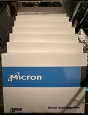 100% Health Micron 7400 PRO 7.68TB U.3 NVMe SSD PCIe Gen4 x4 MTFDKCB7T6TDZ picture