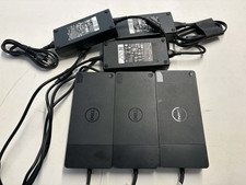 Lot of 3 Dell WD19TB Thunderbolt USB-C Docking Stations w/ 180W AC Adapters picture