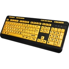 Adesso Luminous 4X Large Print Multimedia Desktop Keyboard picture